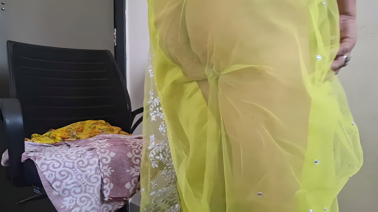 Taboobreakers Shilpa in Lemon Colour Saree