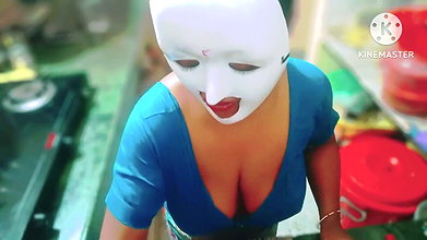 Hot Tamil Step Mom Gave Nice Blow and Get Fucked Her Mouth and Pussy by Her Step Son in the Kitchen