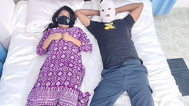 Milf Stepmom first time share bed with stepson part one