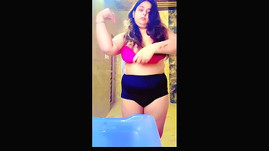 PUNJABI TANKER GF STRIPPING SHOWING SEXY FIGURE & FINGERING PUSSY MANY CLIPS 2 11