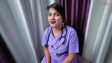 Nurse Doctor Chudai- Desi Village Nurse Pinki Seduced Doctor by blowjob, she fucked in Doctor's room. She got Cum in her pussy