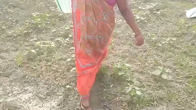 Indian Village House Wife Wet Pussy Romance in Forest Outdoor