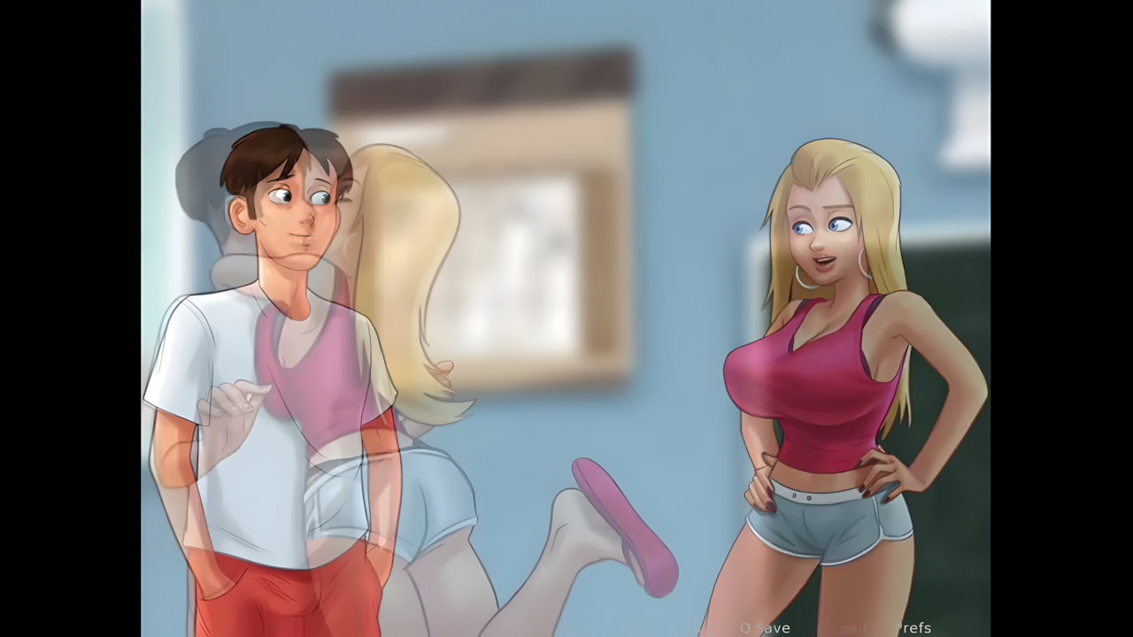 Sex with stepsister and neighbour .(summer time saga game)