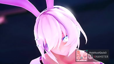 mmd r18 Bunny Butt! Oppai big tits want to fuck hard 3d hentai