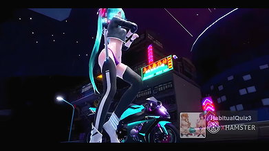 mmd r18 Miku NEON Ninja cnderella sex dance ahegao milf want to fuck hard dildo group boss 3d hentai