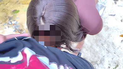 My Stepsister Gets Really Horny And Ask Me to Fuck her in the River