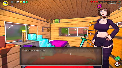 HornyCraft Minecraft Parody – Steve Gets Sloppy Deepthroat Blowjob from Jenny for a Diamond