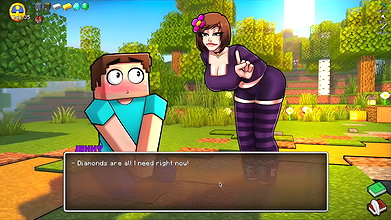 HornyCraft Minecraft Parody – Steve Gets Sloppy Handjob from Jenny for a Diamond