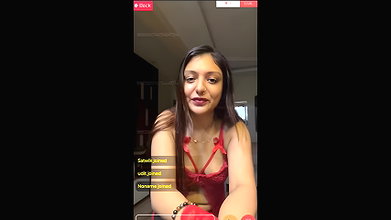 Model and Actress Khushi Mukherjee Teasing Boobs show ASS on LIVE