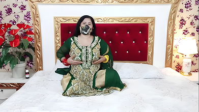 Most Beautiful Hindi Mature Bride Women Sex with Dildo in Wedding Dress