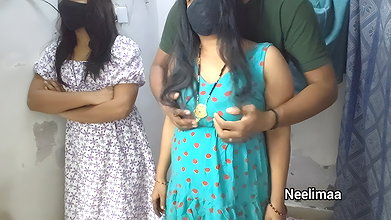 Indian Desi Threesome Sex Video
