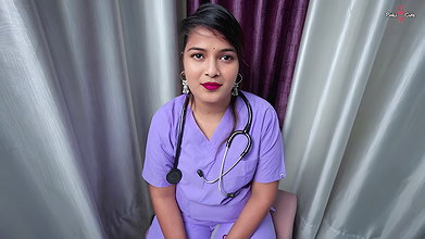 Nurse Doctor Sex- Tight Pussy Nurse Seduced Doctor by Licking Balls and Fucked Pussy in Doctor’s Room