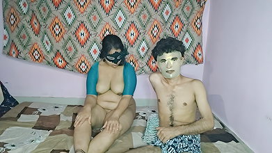 Seema Aunty Threesome with Nikhil Part 2