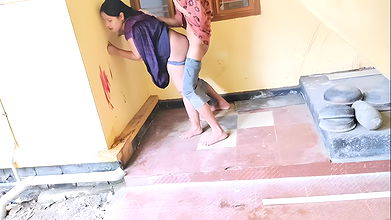 Indian desi Bhabhi called neighbour friend at home