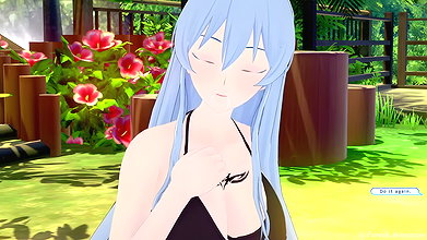Esdeath x Luffy Get fucked in the park