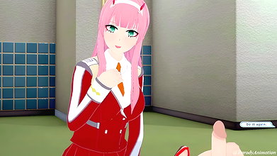 FWB with Zero Two in the changing room