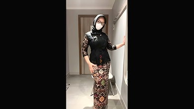 Narrow pussy of my lover’s black kebaya