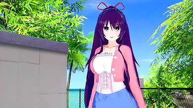 tohka x itsuka shido sex in road