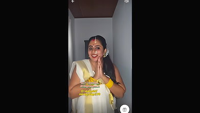 Nila Nambiar Saree Strip on Tango 1