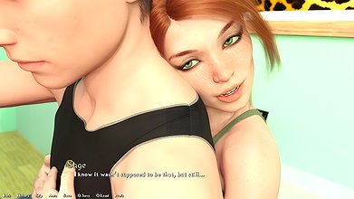 Dan plays with Saga’s giant tits, then buries his dick deep inside her ass