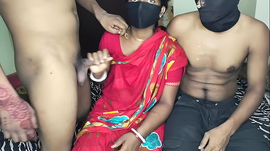 Two Step-Brother Fucking Their Step-Sister Home Alone