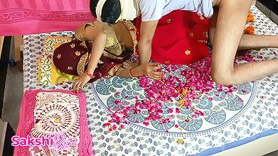 Village Bhabhi’s Suhagrat Sex Chudai Video Hindi Porn Full Video Sex, Sex Desi Saree Bride Fucking