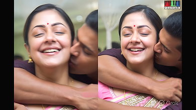 [6 CLIPS in same thread] Jyothika Kissed with extreme passion VERY HOT [AI EDIT] 6