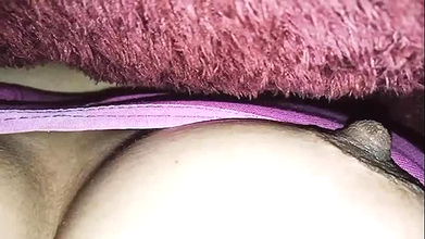 stepsister enjoy herself feeling horny