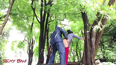 For the first time, I took Marathi Bhabhi to the jungle and fucked her like a mare