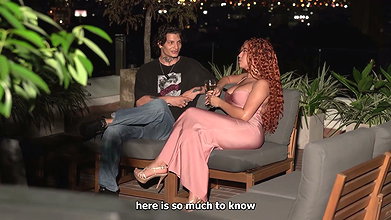 Busty Colombian babe arrives on a trip and decides to share a room with a stranger at the hotel