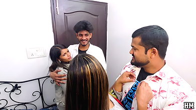 Desi Asian Indian Twocouple Foursome Hardcore Fucking together In 1 room foursome Video