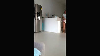 I Watch Me While She Cleans and Then Fuck Her Hard