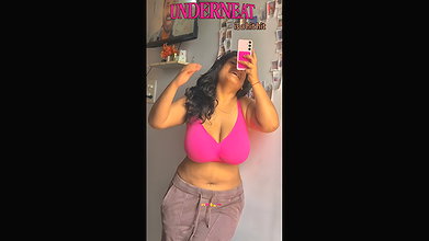 Busty punjabi lady huge breasts and nipple pokie in pin bra 1