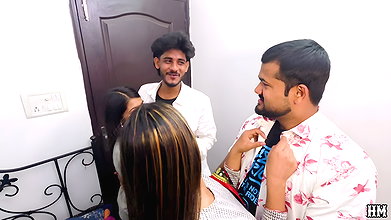 Desi Asian Indian Twocouple Foursome Hardcore Fucking Together in 1 Room Foursome Video