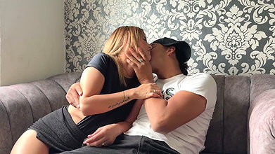 My stepson takes advantage of my cuckolded husband being distracted, to fuck me rich in the kitchen