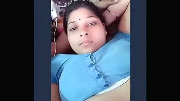 Desi Beauty Wife with Hubby he pressing boobs hard