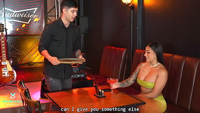 Wild Sex with the Waiter in the Restaurant Bathroom – Mariana Martix & Danner Mendez