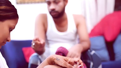 Chhoti step sister ka pati mar gya to uske step brother ne bur choda