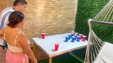 A hot step-sibling game ends with a cumshot in her ass