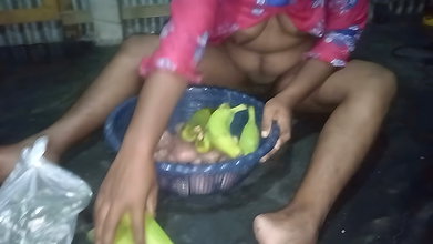 Bangladeshi Village Housewife mopping the floor when a stranger lured her (Bengali Audio) HD