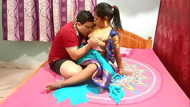 Student Slowly open Blouse for Boob Sucking then Blowjob