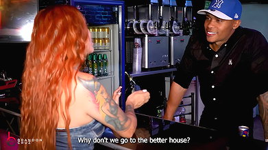 Bartender Has Risky Sex at Work with a Horny Girl