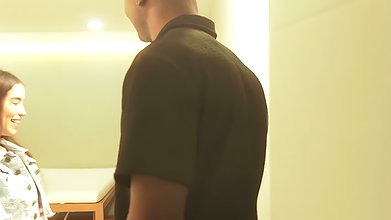 Horny client seduces her masseur at the spa until he lets her ride his Big Black Cock