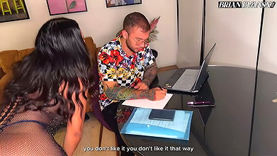 Nataly Ordonez is a voluptuous, curvy MILF who fucks a nerdy guy – Brian Evansx