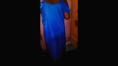 Indian Bhabhi first time in nighty dress I get naked and show my boobs and pussy