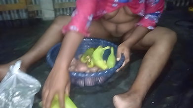 Bangladeshi Village Housewife mopping the floor when a stranger lured her (Bengali Audio) HD