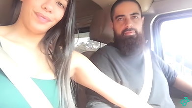 Blowjob and Cum Swallow in the Car