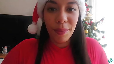 Christmas Blowjob with Cum Swallow