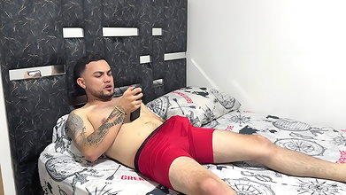I discover my stepson masturbating in my underwear