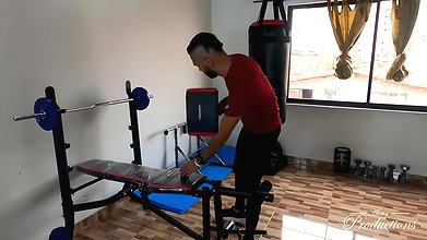 I fuck my stepmom in the home Gym